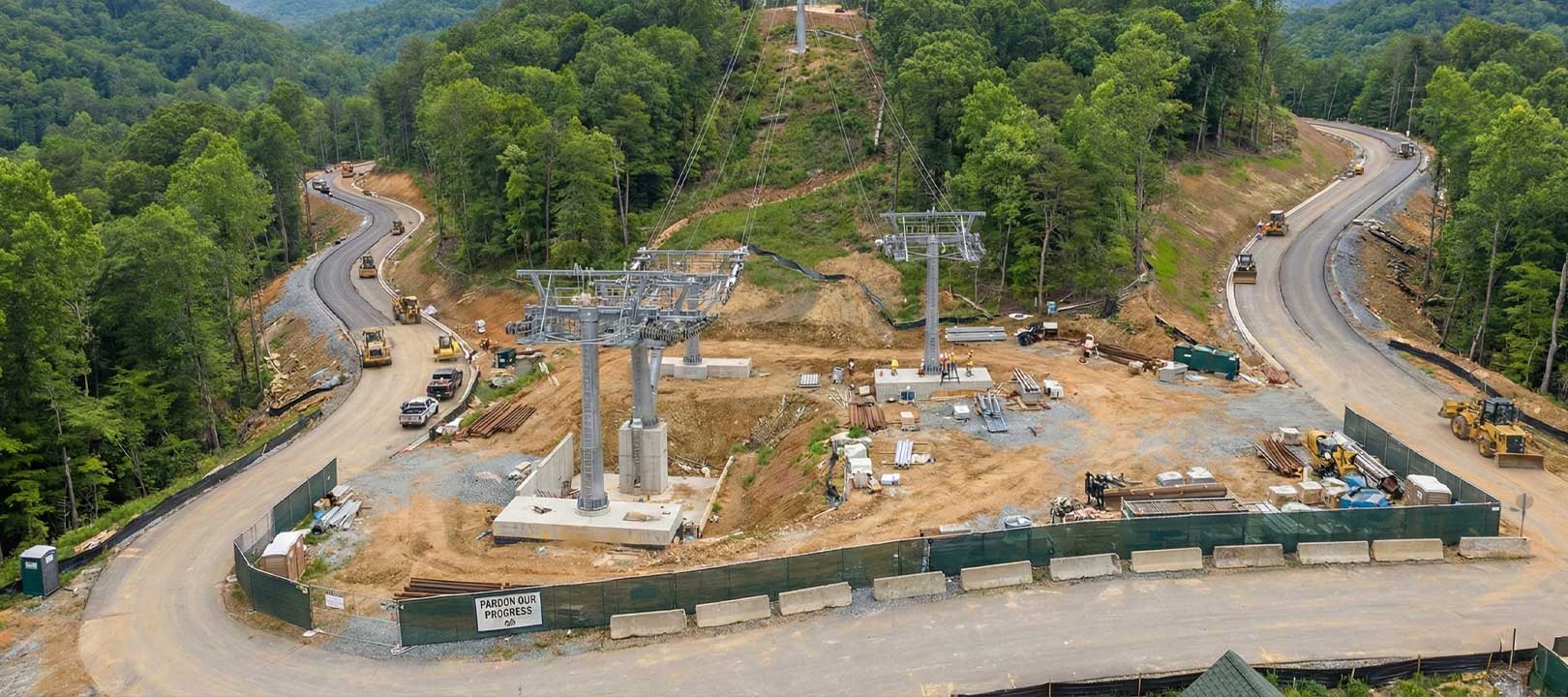 Construction season in a destination landscape